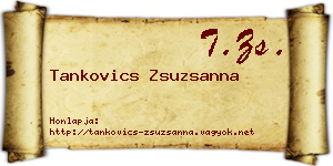 Tankovics Zsuzsanna névjegykártya